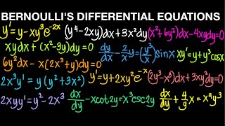 Bernoulli’s Differential Equations Part 1 Live Stream [upl. by Brunk668]