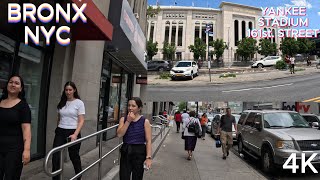 EXPLORING THE BRONX EAST 161ST STREET AND YANKEE STADIUM 4K NEW YORK USA 07 21 23 [upl. by Champaigne]