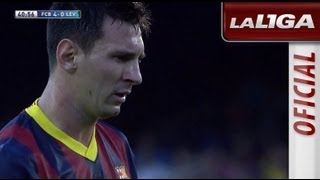 Gol de Lionel Messi de penalti 50 en el FC Barcelona  Levante UD  HD [upl. by Clayberg482]