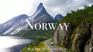 Norway 4K  Scenic Relaxation Film with Calming Music [upl. by Aiuqes]