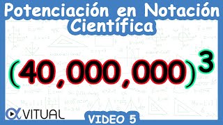 ☑️ Potenciación en Notación Científica  Video 5 [upl. by Uhp]