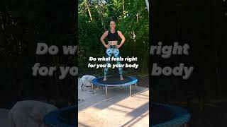 How do you start rebounding rebounding trampoline beginners trampolineworkout lowimpact [upl. by Belford]