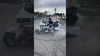 Drifting A Honda Goldwing 1800cc [upl. by Augustina811]