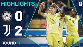 UDINESEJUVENTUS 02  HIGHLIGHTS  Comfortable away win for the bianconeri  Serie A 202425 [upl. by Pinette]