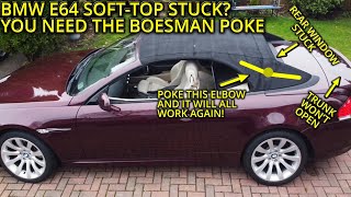 BMW E64 SOFTTOP STUCK 5SECOND FIX [upl. by Nocam]