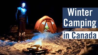 The TRUTH about WINTER CAMPING in Canada  Part 1 [upl. by Ennasus960]