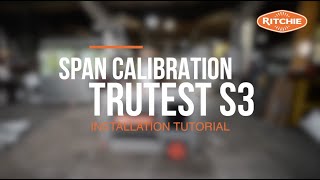 Span Calibration  TruTest S3 Weigh Scale Indicator Tutorial  Ritchie Agricultural [upl. by Strenta]