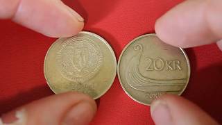 Rare Norwegian 20 Kroner Akershus commemorative Coin Video Norway [upl. by Halihs]