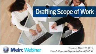 Drafting scope of work  Contracts Management  Dubai  Meirc [upl. by Huang288]