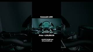 This is Kawasaki z400  price 4500000  45HP 10000rpm 38Nm 8000rpm 🔥 rider biker z400 yt [upl. by Okoyik577]