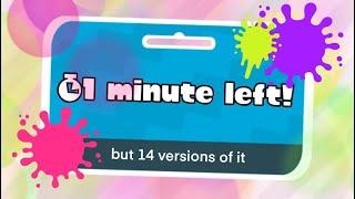 splatoons quotnow or neverquot but 14 different versions of it [upl. by Seigler4]