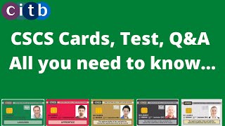 CSCS card test  CSCS card types  how to book CSCS Test  CiTB health and safety test  CSCS test [upl. by Concoff]