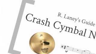 Crash Cymbal Notation Guide [upl. by Knutson]