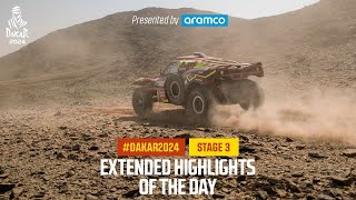 Extended highlights of Stage 3 presented by Aramco  Dakar2024 [upl. by Dahlstrom571]