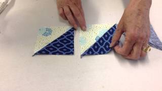 Pressing Half Square triangles by Debbie Maddy [upl. by Tamberg103]