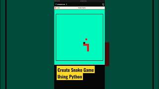 Create Snake game using python turtle shorts coding programming [upl. by Cornie65]