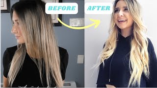 HOW TO MAKE BEADED WEFT HAIR EXTENSIONS AT HOME Super Easy [upl. by Imar]