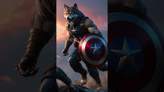 SUPERHERO BUT WOLF WOLF SUPERHERO BATMAN WOLF  IRON MAN WOLF  THOR WOLF  CAPTAIN AMERICA WOLF [upl. by Meid]