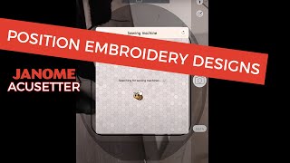 Positioning Embroidery Designs with AcuSetter [upl. by Eglanteen]