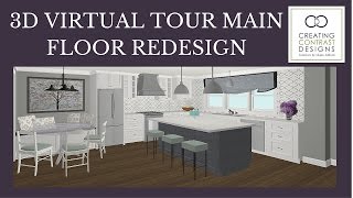 Room Planner 3D Virtual Tour Main Floor Redesign [upl. by Krissy]