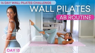 The 10 BEST Wall Pilates AB Exercises Sculpt  Strengthen Abs  Wall Pilates Summer Challenge [upl. by Leventis]