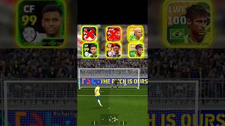 EFOOTBALL 2025 Top Brazil Players Penalty Shootout 🇧🇷😱efootball2025 efootball shorts pesmobile [upl. by Rivers]