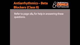 Antiarrhythmics  Beta Blockers Class II  MOA Clinical Use amp Toxicity [upl. by Ocsic]