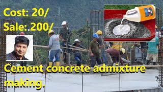 Cement concrete admixturemaking process How to make cement concrete admixture [upl. by Ion]