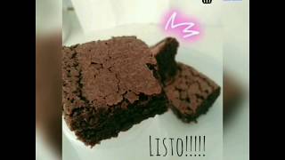 Receta de BROWNIE con aceite y cocoa Super HUMEDO [upl. by Evangelia]