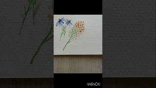 watercolor painting flowerpainting flowerdrawing watercolorpainting [upl. by Royden]