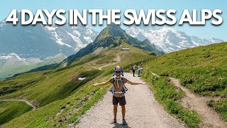 4 DAYS CAMPING amp HIKING IN SWITZERLAND🇨🇭 Grindelwald Wengen First Swiss Alp Mountain Villages [upl. by Beebe]