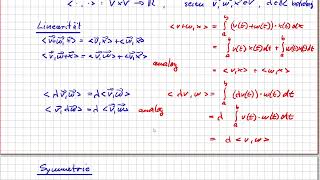 Analysis Fourier Das Skalarprodukt für Funktionen ist ein Skalarprodukt Beweis 1906 [upl. by Gaut]