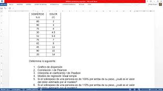 CORRELACIÓN DE PEARSON Y REGRESIÓN LINEAL EN EXCEL [upl. by Nairdna347]