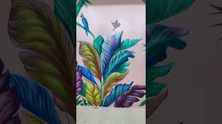 Wall Mural Art  Mural Painting DIY  Wall Painting  Fevicryl Hobby Ideas India [upl. by Hattie742]