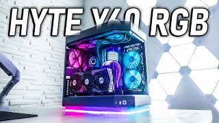 The ULTIMATE Hyte Y60 RGB PC Build [upl. by Hgielar]