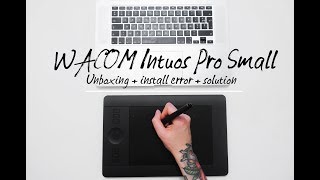 Wacom intuos pro small unboxing  platform not supported [upl. by Ettenrahs]