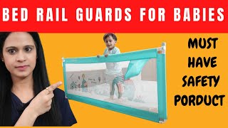 BABY bed rail GUARDS for babies SAFETY  LuvLap Comfy Bed Rail Guards for baby Review [upl. by Vigor]