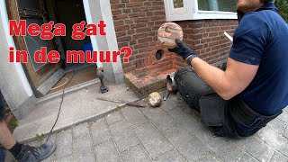 Mega gat in de muur boren ep 10 [upl. by Powder]