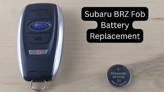 How To Replace or Change Subaru BRZ Remote Key Fob Battery 2015  2024 [upl. by Oinesra723]