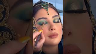 Arabian bridal makeup tutorial makeup bridal cosmetics eyemakeup hudabeauty paccosmetic yt [upl. by Jennee586]