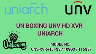 UNIARCH UNV HD DVR UNBOXING CONFIGURAION amp LIV DEMO  XVR104G3 XVR108G3  XVR116G3  UNV [upl. by Llerdna]