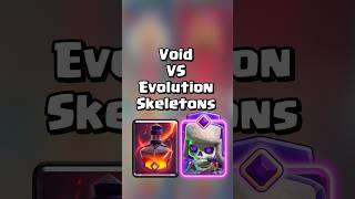 Voids🚨VS Evolved Skeletons💀 clashroyale shorts [upl. by Oicatsana186]