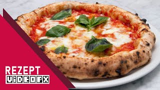 Pizza Napoletana selber machen mit Pizzastein in Backofen  VideoPx Rezept [upl. by Lora]