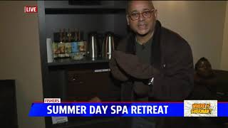 Sherman enjoys summer day spa retreat in at Spavia in Fishers [upl. by Aubin]