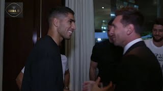 Achraf Hakimi Lionel Messi at PSG training أول تمرين لميسي مع أشرف حكيمي [upl. by Lehcim]