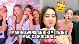 MARIE TWINS AND KIM TWINS MAG KAIBIGAN NA 🤗🤭🥰❤️ sabbyandsophia yajifigueroa kimtwins [upl. by Hoehne692]