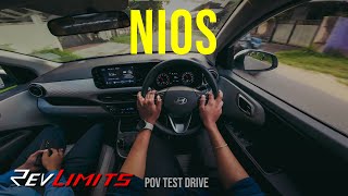 2023 HYUNDAI GRAND I10 NIOS  ASTA  12L  82 BHP AMT   POV Test Drive 104  RevLimits [upl. by Merc]