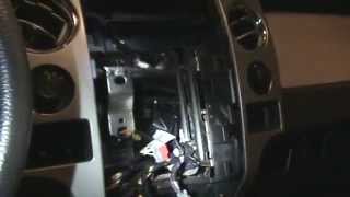 F150 Heater Blend Door Motor Replacement  Loud Clicking Noise  Remove Center Console and Stereo [upl. by Ardnasela]