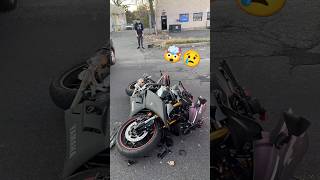 Yamaha R3 crash 💥🤯 ytshortsvideo superbike newvideo bike crash [upl. by Ilatfen386]