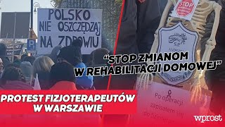 PROTEST FIZJOTERAPEUTÓW PRZED SEJMEM [upl. by Hoffman]